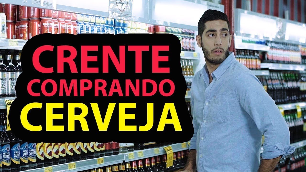 Crente comprando cerveja
